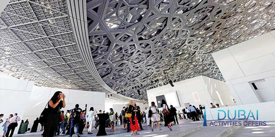 Different parts of the Louvre Abu Dhabi