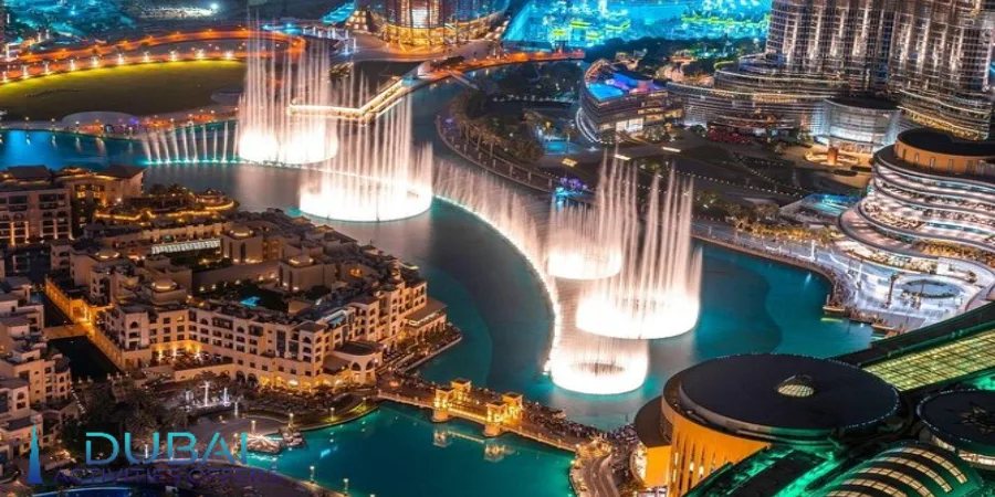 The Dubai Fountain Show performance